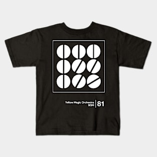 YMO / Minimalist Style Graphic Design Kids T-Shirt